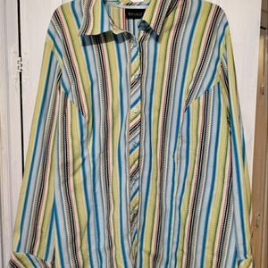 Lane Bryant colorful striped shirt.